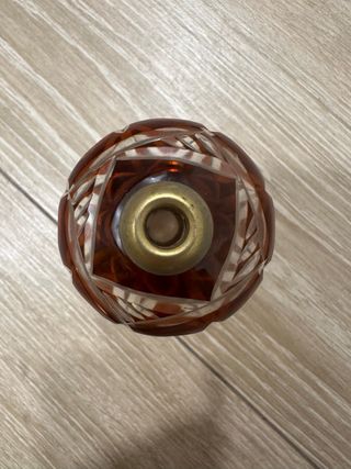 Frasco Perfume Vintage Cristal Tallado, auténtico