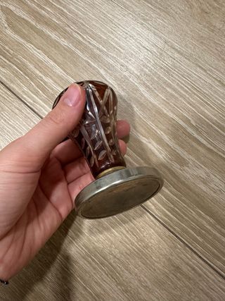 Frasco Perfume Vintage Cristal Tallado, auténtico