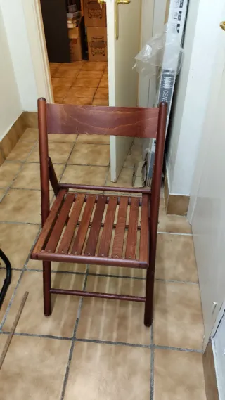 Silla plegable madera comedor/cocina