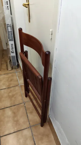 Silla plegable madera comedor/cocina