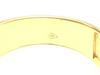 sello oro 18k con piedra con circonita