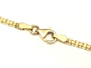 manita oro 18k con piedra con circonita