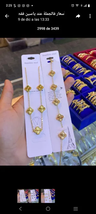 Collar y pulsera de acero inoxidable