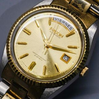 Reloj Ricoh Automático Bicolor Día-Fecha