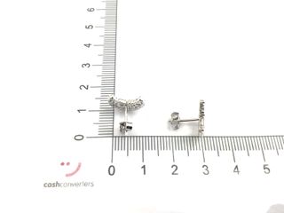 pendientes plata 925mm con piedra con circonita