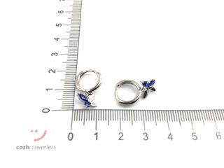 argollas plata 925mm con piedra con circonita