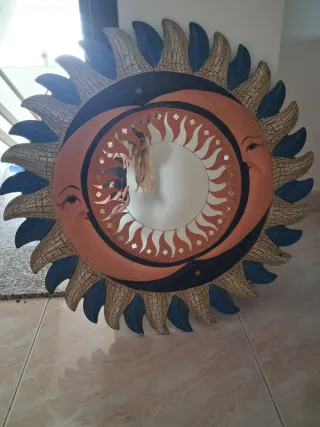 Specchio Sole e Luna Decorativo