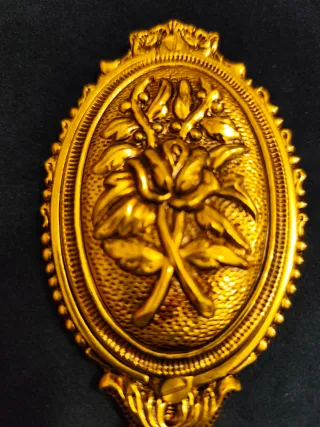 Espejo de mano bronce vintage