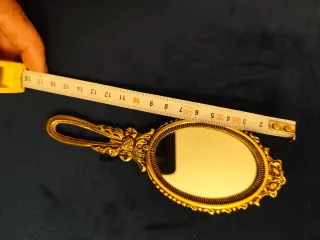 Espejo de mano bronce vintage