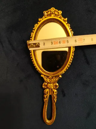 Espejo de mano bronce vintage