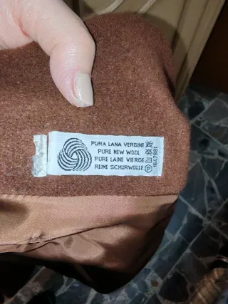 Cappotto Lana Vergine Donna Marrone