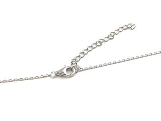 collar plata 925mm con piedra con circonita 19 5cm