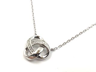 collar plata 925mm con piedra con circonita 19 5cm