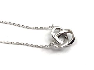 collar plata 925mm con piedra con circonita 19 5cm