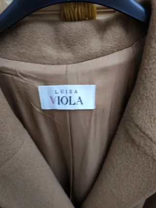 Cappotto donna VIOLA pura lana beige