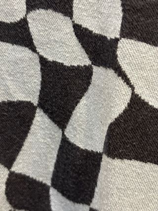 Polo Zara Rombos Negro y azul Talla M