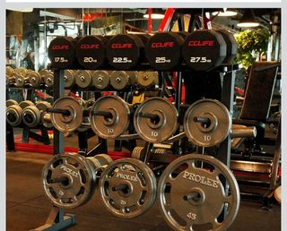 Soporte para discos y barras largas