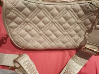 Bolso Moschino Blanco y Dorado