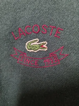 Bufanda Lacoste Lana Unisex Verde