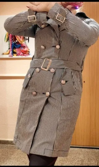 Gabardina marinera rayas Talla 38