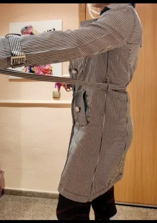 Gabardina marinera rayas Talla 38