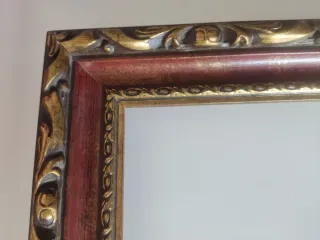 MARCO DE MADERA CON DORADOS 50x40