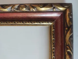 MARCO DE MADERA CON DORADOS 50x40
