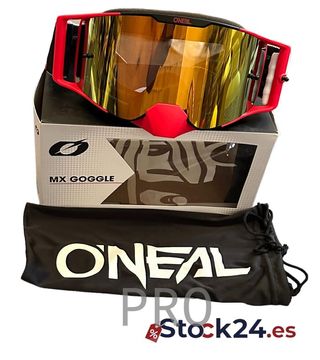 O'Neal | Gafas de Ciclismo y Motocross | MX MTB DH FR Downhill Freeride | Correa ajustable, confort óptimo, ventilación perfecta | Gafa B-30 | Unisex | Espejada | Talla única