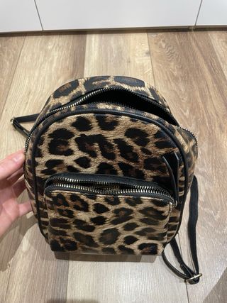 Mochila mini Primark estampado leopardo