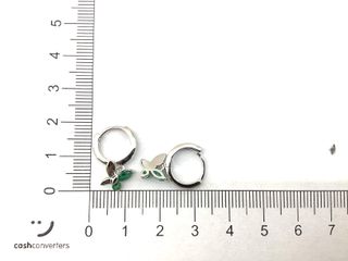 argollas plata 925mm con piedra con circonita