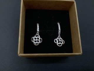 argollas plata 925mm con piedra con circonita