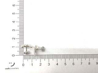 pendientes plata 925mm con piedra con circonita