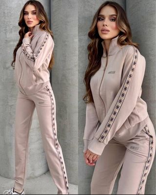 Conjunto deportivo  beige mujer calidad!! Talla: L