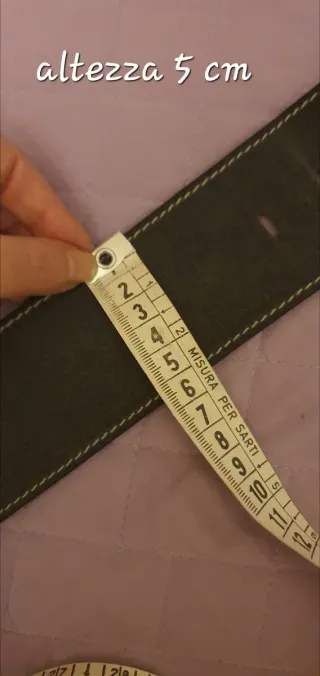 Cintura donna vintage anni '80 camoscio