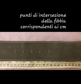 Cintura donna vintage anni '80 camoscio