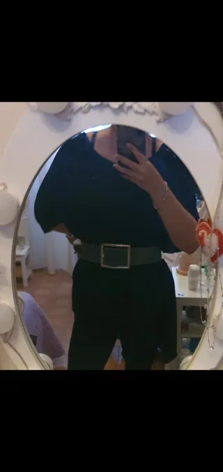 Cintura donna vintage anni '80 camoscio