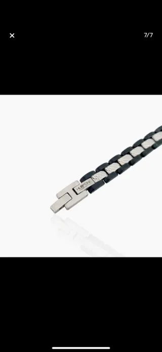 Pulsera Oro Diamantes Cerámica Negra