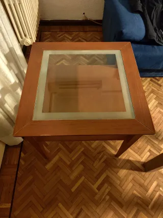 2 Sofás de 2 plazas en tela azul