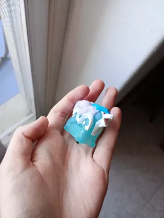 Pokémon finger puppet / toy / figure Suicune clear