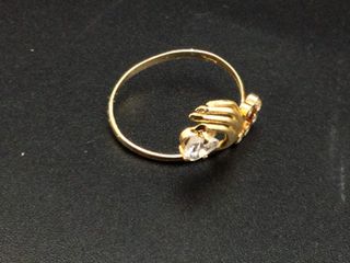 anillo oro 18k con piedra