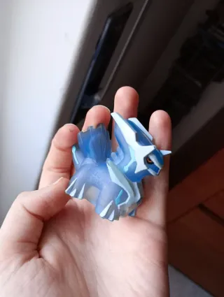Pokémon finger puppet / toy / figure Dialga clear