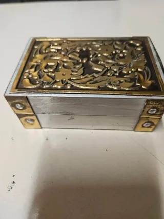 Juego Dominó Latón Antiguo