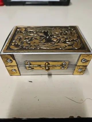 Juego Dominó Latón Antiguo