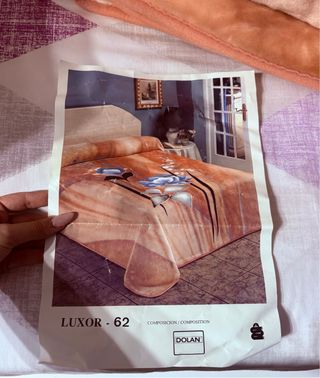 Manta LUXOR 62 Fleece Naranja y Azul