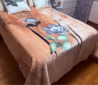 Manta LUXOR 62 Fleece Naranja y Azul