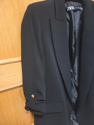 Americana Zara Negra Mujer