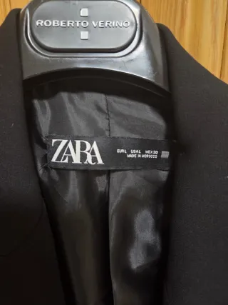 Americana Zara Negra Mujer