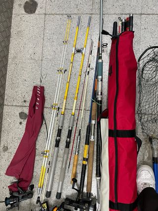 Pack Cañas y Carretes de Pesca