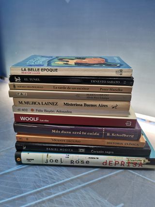 11 novelas contemporáneas, Adosados, Historia clínica, Deprisa, Huerto cerrado, Mas dura sera la caída y mas...