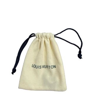 Pendientes Louis Vuitton Arrugada Marrón/Dorado